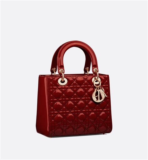 red dior bag|medium cannage lady dior bag.